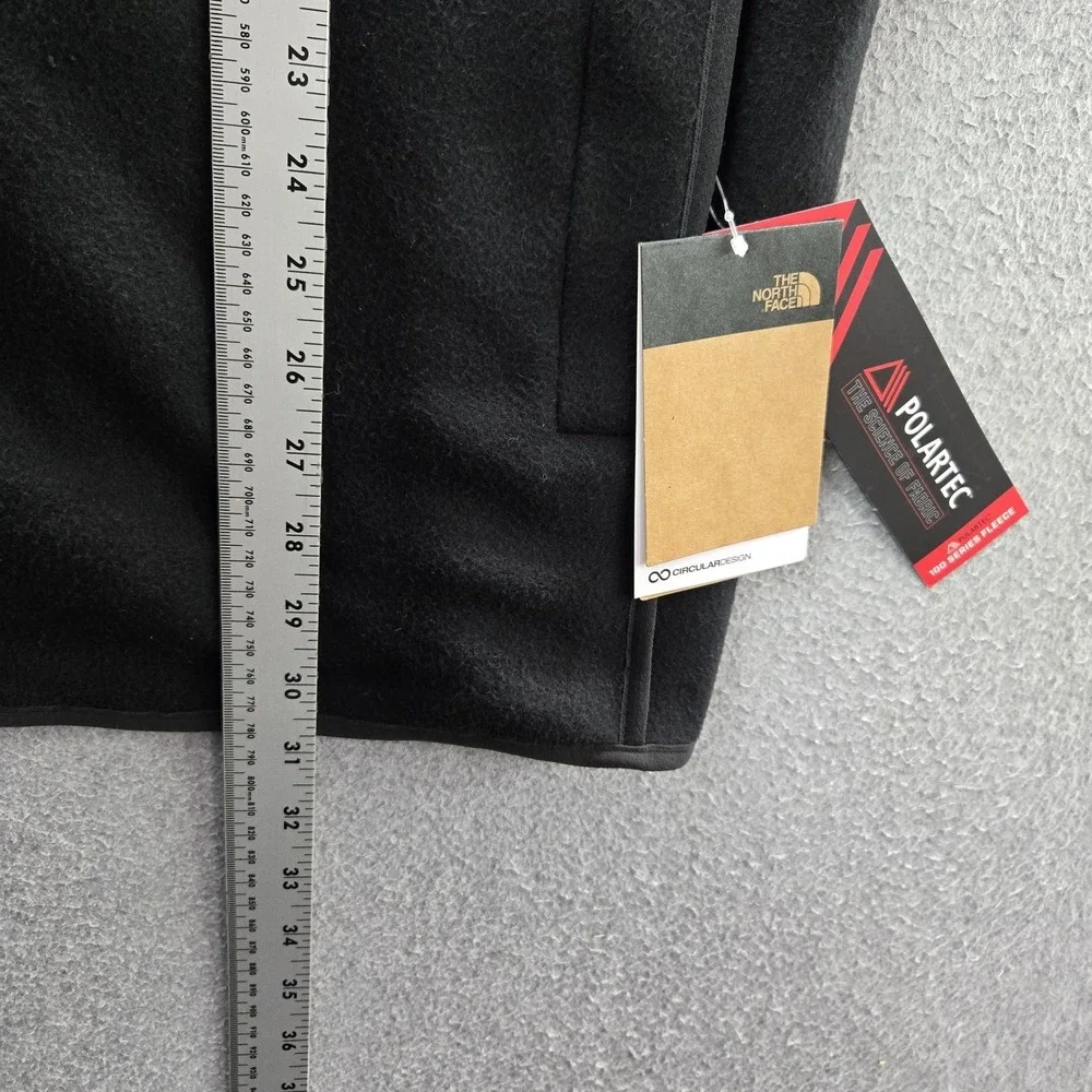 The North Face Men Jacket‎ XXL Black Alpine 100 Embroidered Fleece Logo